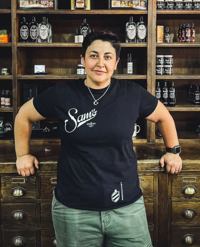 We'd like to give a very warm welcome to the newest member of the Sam's team at Ormond Quay - Tugba! 👏⁠
⁠
Tugba has 15 years of barbering experience and is a Master Barber in all aspects of both hair cutting and shaving ✂️⁠
⁠
Get 15% off when you book with Tugba for the first time 📅⁠
⁠
Find the link in our bio and book now! 🔗