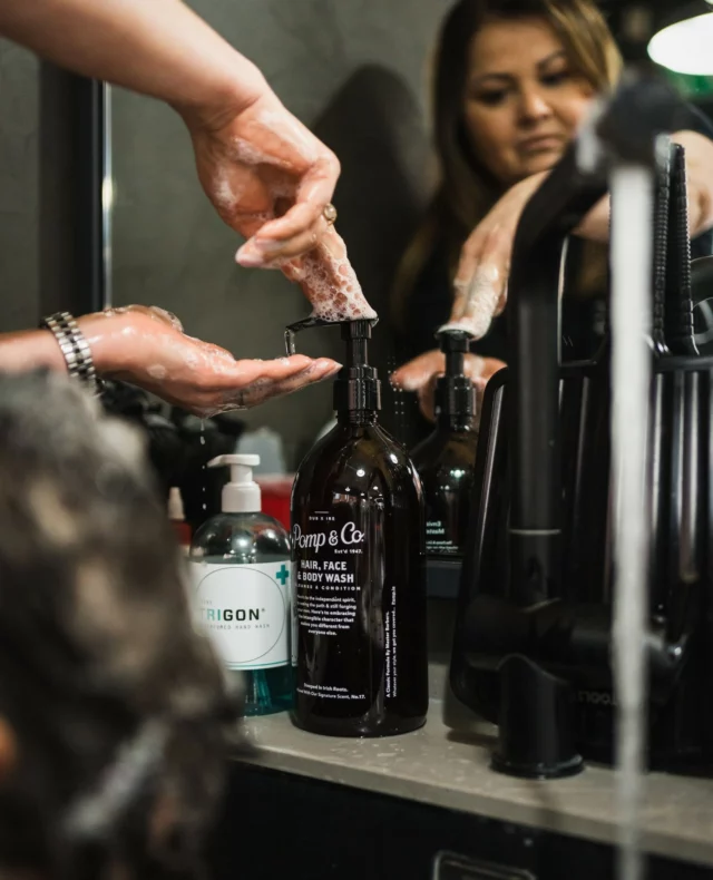 We're not just here to cut your hair, we're here to provide an experience that will make you want to come back 🤝⁠
⁠
Always using the highest quality Irish born products from @pompandco ☘️